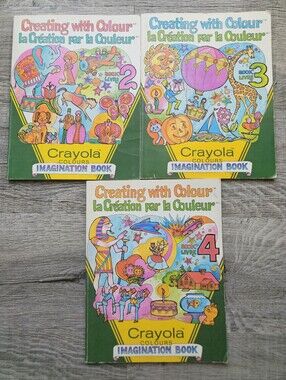 Vintage 1981 Crayola Colouring Books